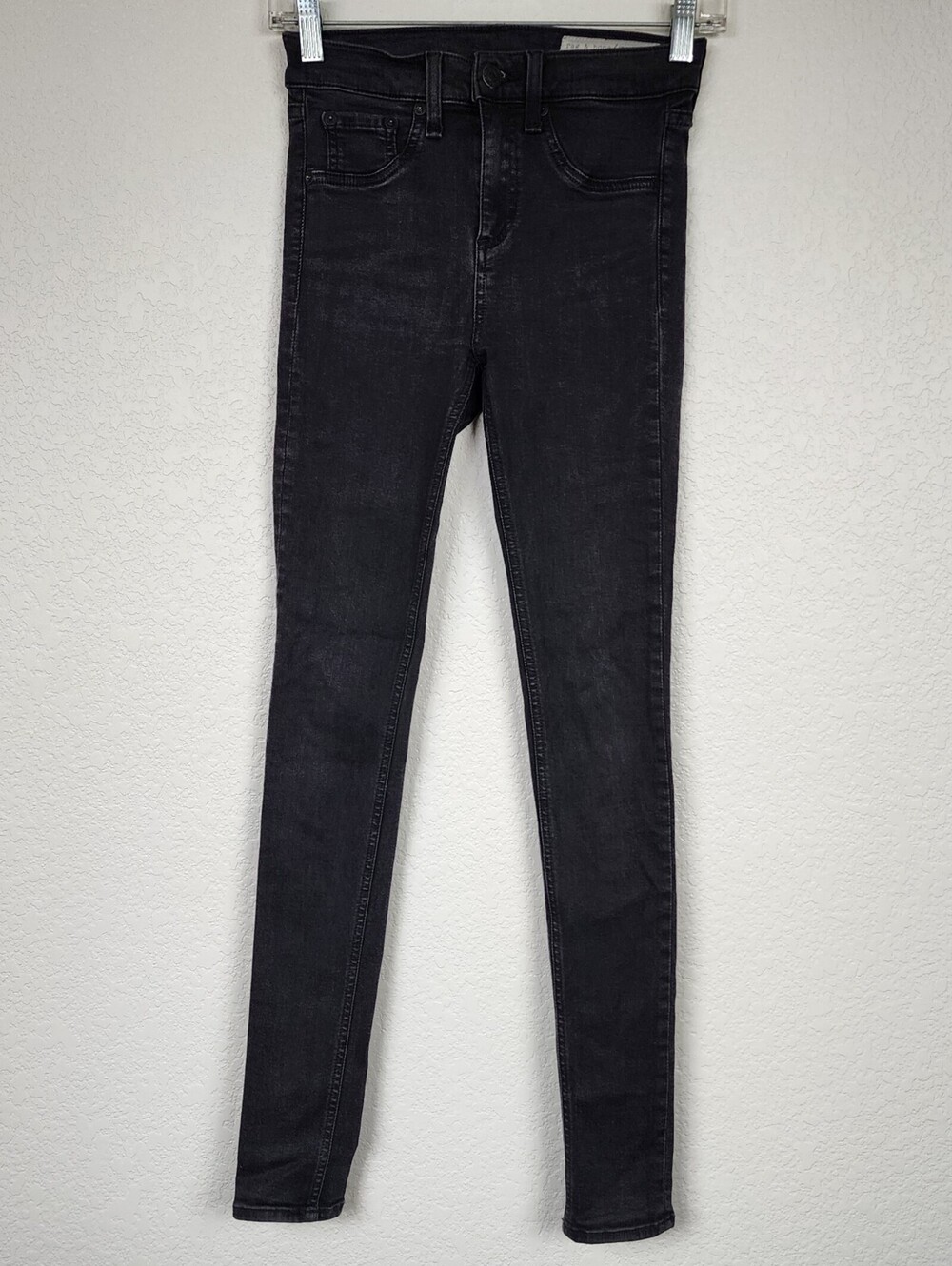 Rag & Bone $225 Size 25 Black Skinny Jeans
